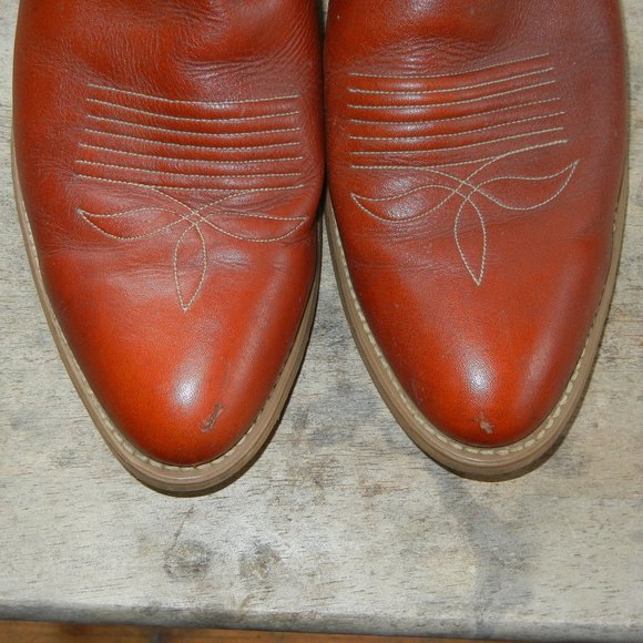 Dingo Acme Mens Western Cowboy Boots 7799 Embroidered  Brown Leather USA 10D - Picture 3 of 10